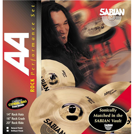 Sabian AA Rock Performance Pack with Cymbal Bag